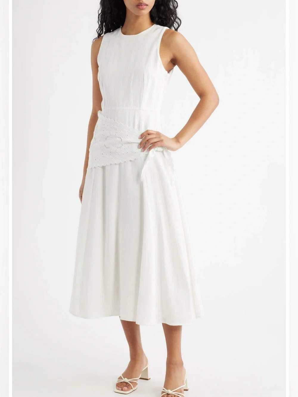 Embroidered Handkerchief Midi Dress
MANGO US 8 White - Picture 1 of 10